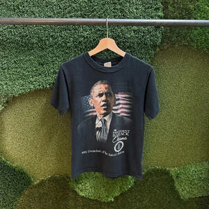 US President Obama Portrait T-shirt Small